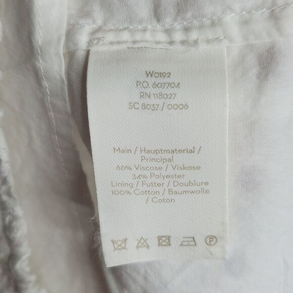 Adrianna Papell crepe puff sleeve shirt medium - Picture 3 of 10